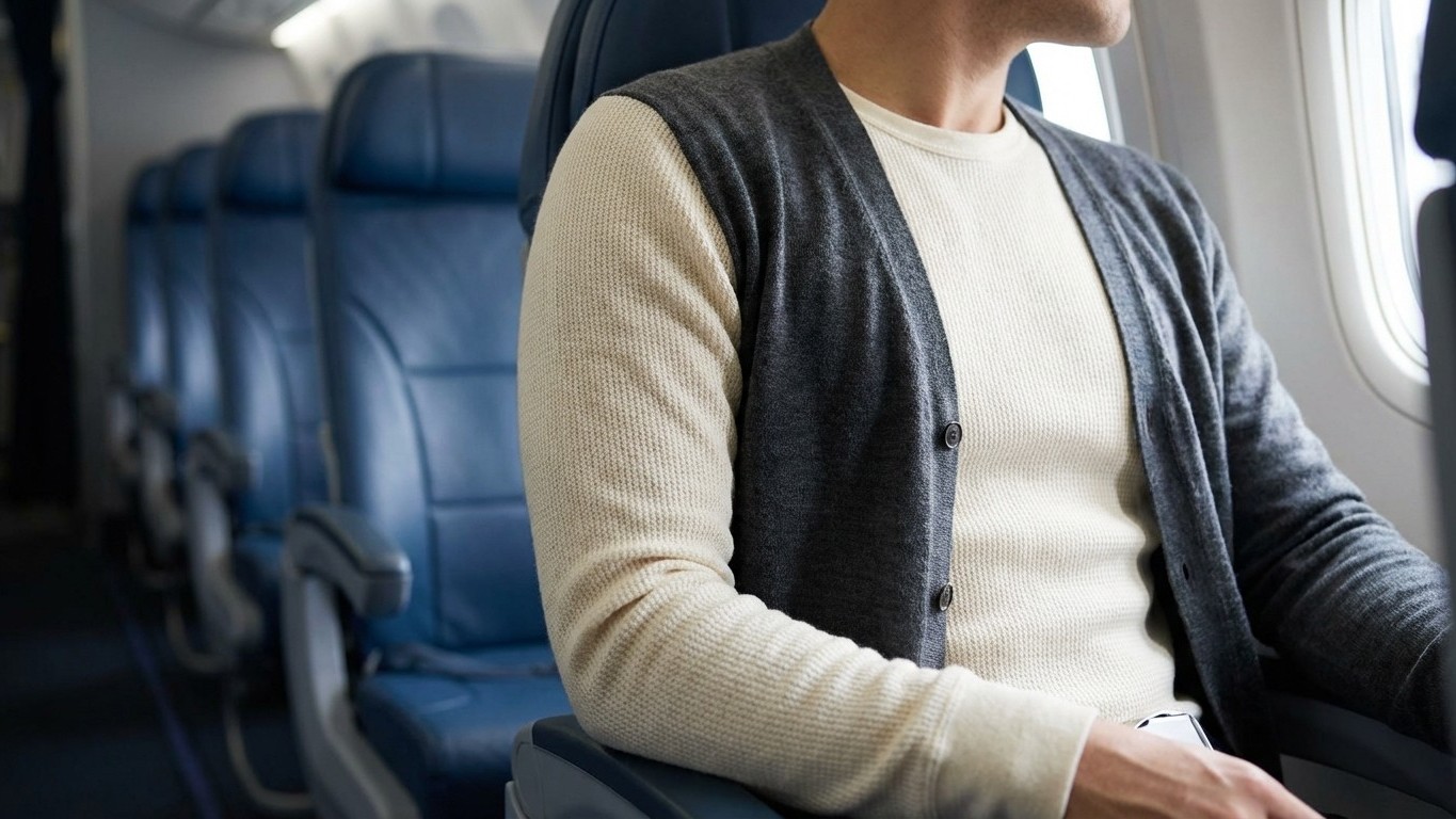 J'ai enfin compris pourquoi on grelotte en avion : ce vêtement change tout sur un long-courrier
