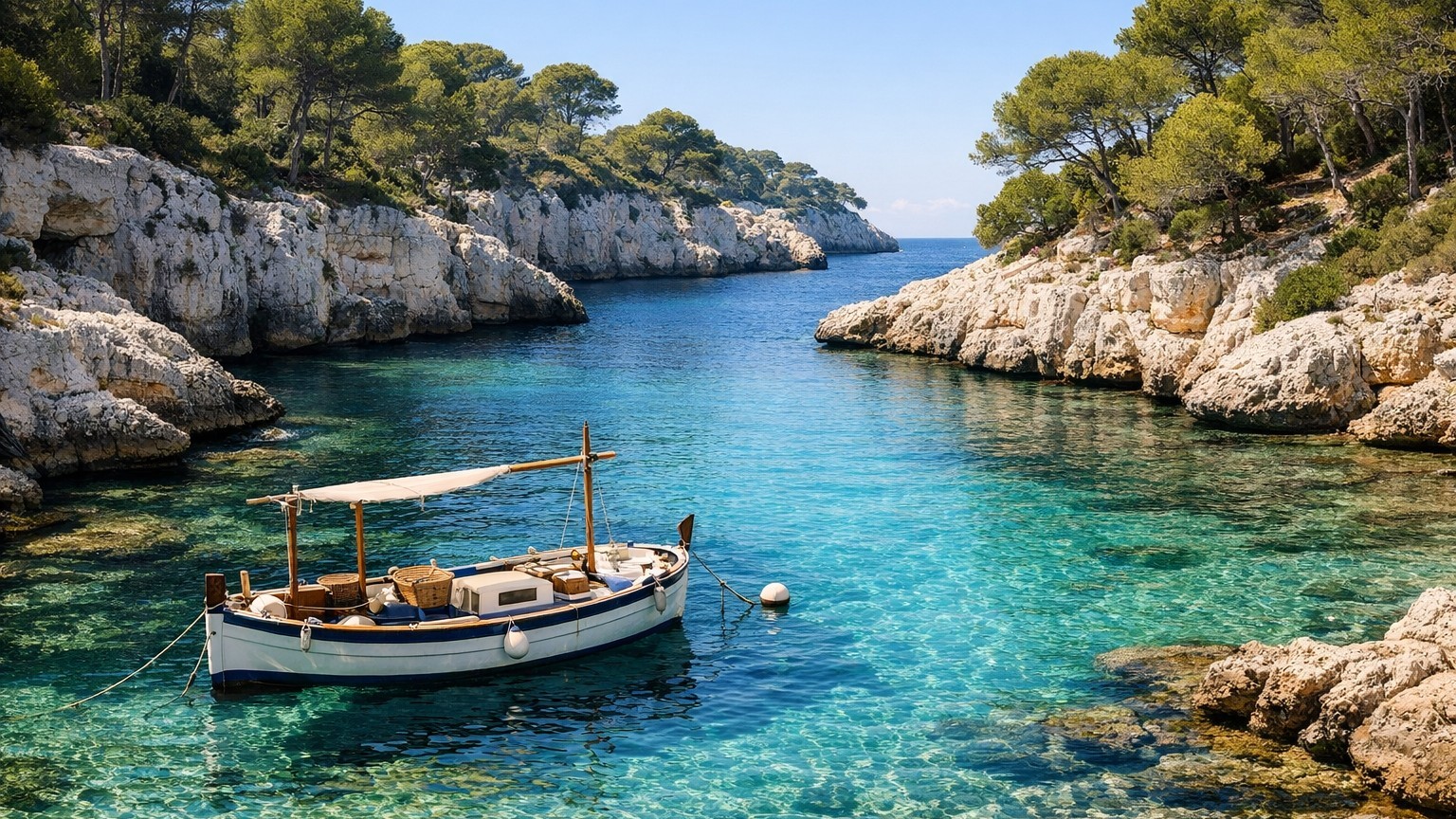On se rue tous sur la calanque de Sugiton l'été, sauf les Marseillais qui filent sur cette côte voisine restée libre et gr...
