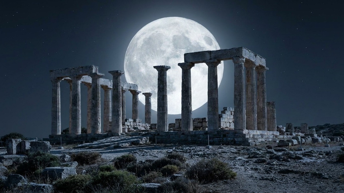 Fini les sites archéologiques grecs payés plein tarif en août : c'est la lune qui décide les deux soirs où 126 lieux s'ouv...
