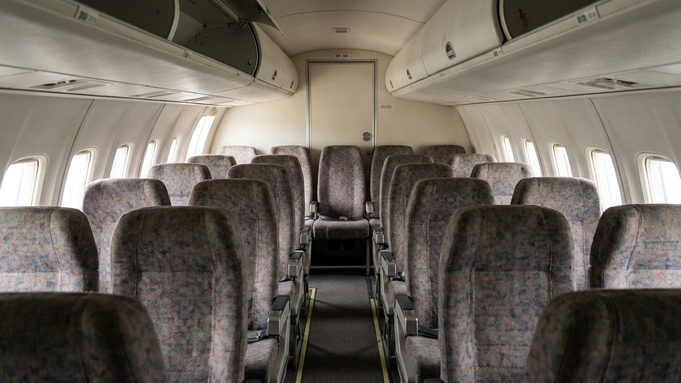 J'ai changé de place pour une rangée vide dans un petit avion régional juste pour avoir plus d'espace : avant même le roul...