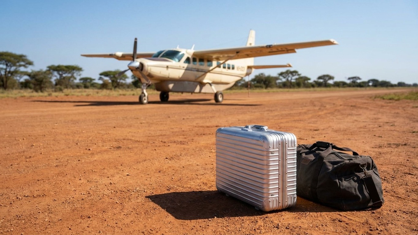 J'ai emporté ma valise rigide jusqu'au Masai Mara juste pour protéger mon matériel photo : au comptoir de Nairobi Wilson, ...