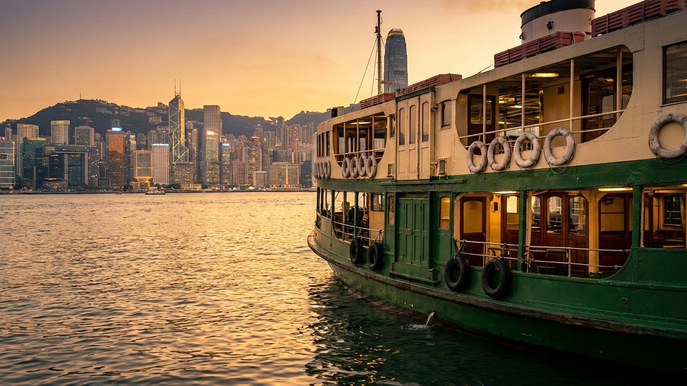 J'ai payé 300 HKD pour traverser la baie de Hong Kong en jonque : le lendemain, un local m'a montré le bateau qu'il prend ...