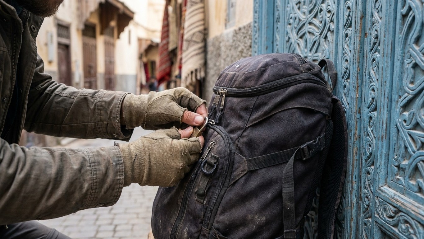 Les habitués de Fès el-Bali bouclent toujours leur sac bien avant d'entrer dans la médina et ce n'est pas pour gagner du t...