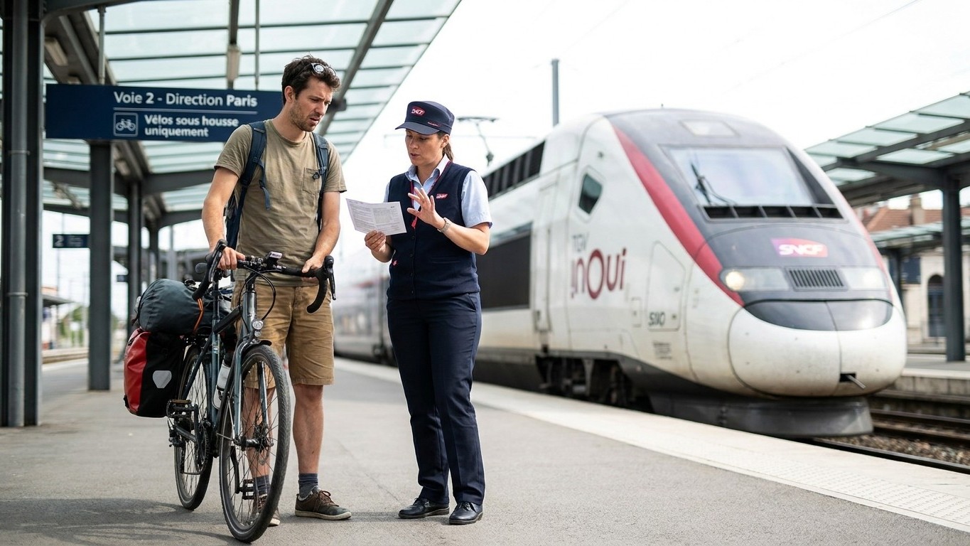 J'ai chargé mon vélo dans le TER entre Orléans et Nantes comme d'habitude : sur le quai, l'agent m'a annoncé qu'il me manq...
