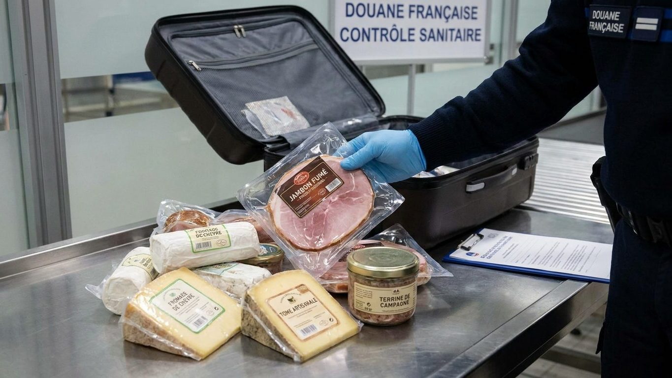 J'ai glissé du jambon et trois fromages dans ma valise au retour de Tunisie : au canal « rien à déclarer », tout a été sai...