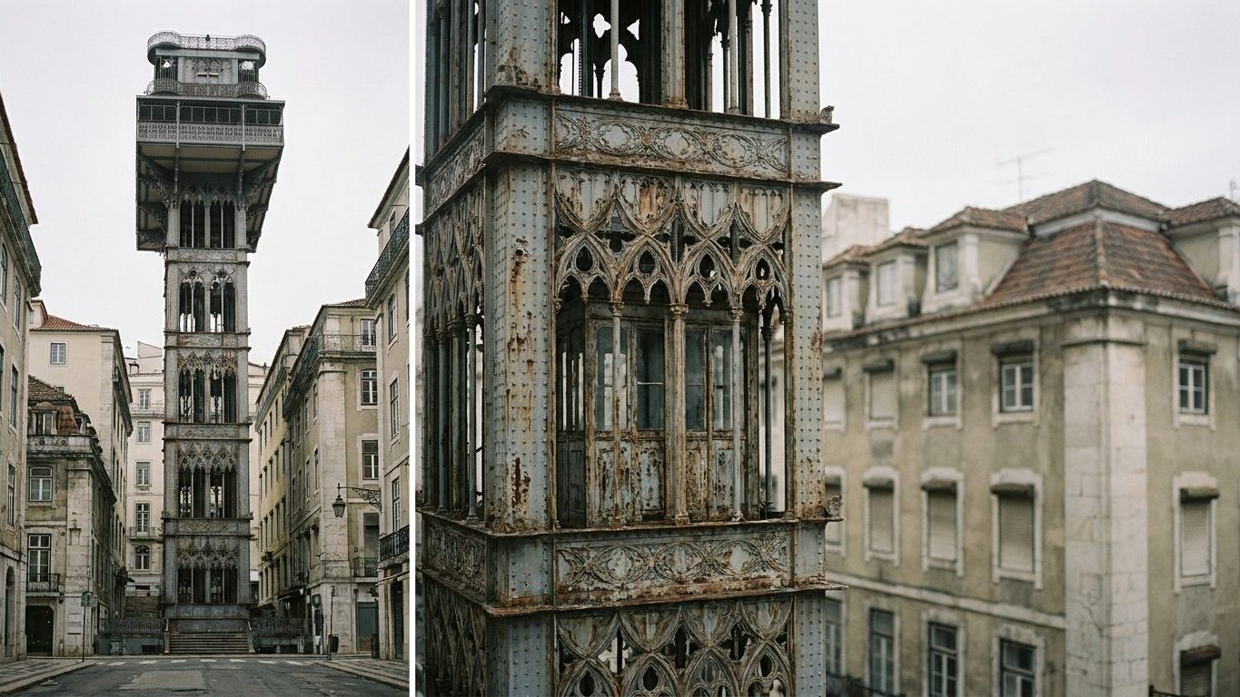 J'ai payé 6 € l'aller-retour au guichet du pied de l'Elevador de Santa Justa : pour 80 centimes de plus, j'avais aussi les...