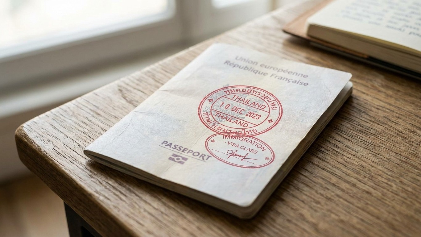 J’ai posé mes deux mois de voyage en Thaïlande comme d’habitude : à l’immigration de Bangkok, on m’a annoncé que mon tampo...
