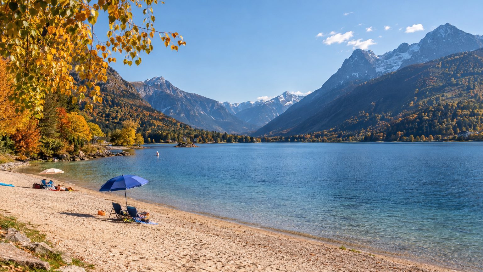 On s'entasse tous l'été sur les plages du lac d'Annecy, sauf qu'à 40 min de train direct, un lac bien plus grand offre des...